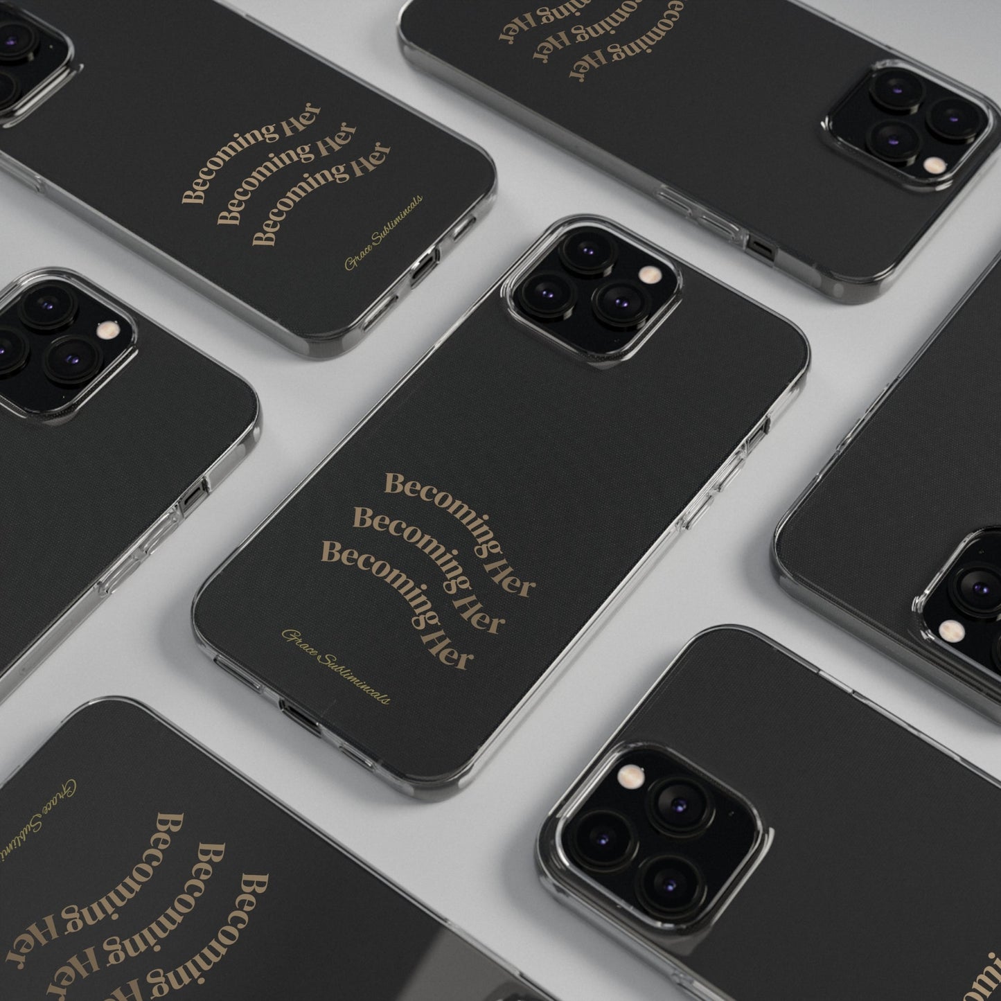 Becoming Her Transparent Soft Phone Case - Durable - Stylish - Minimal - Grace's Subliminals