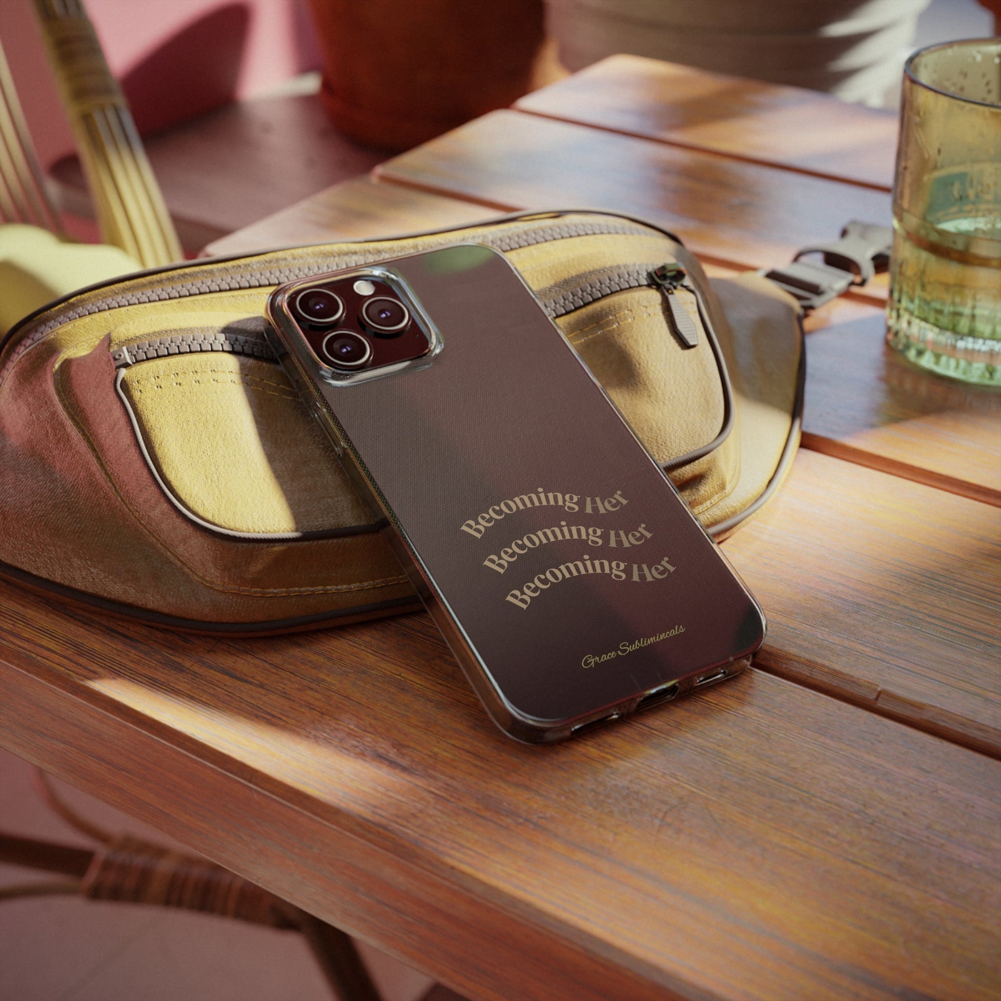 Becoming Her Transparent Soft Phone Case - Durable - Stylish - Minimal - Grace's Subliminals