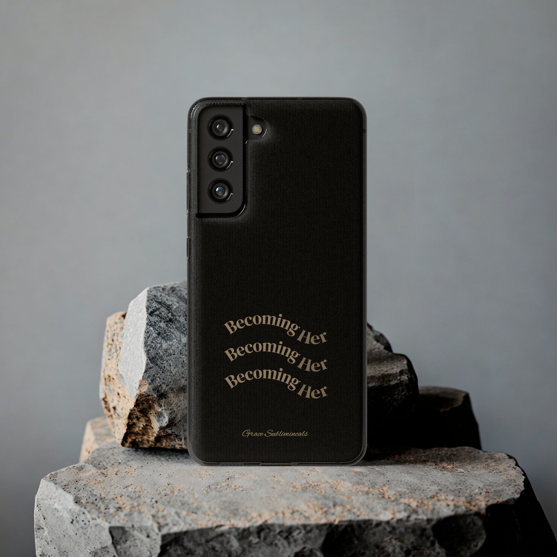 Becoming Her Transparent Soft Phone Case - Durable - Stylish - Minimal - Grace's Subliminals