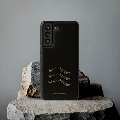 Becoming Her Transparent Soft Phone Case - Durable - Stylish - Minimal - Grace's Subliminals